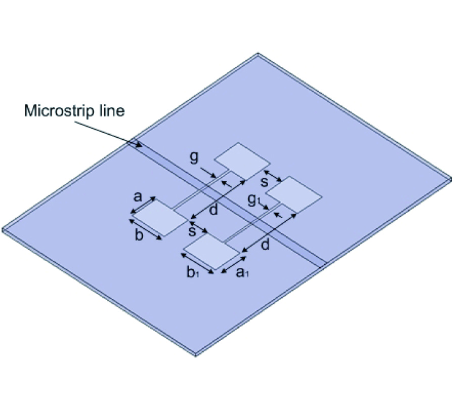 A NOVEL DUAL BAND TRANSMITTER USING MICROSTRIP DEFECTED GROUND STRUCTURE