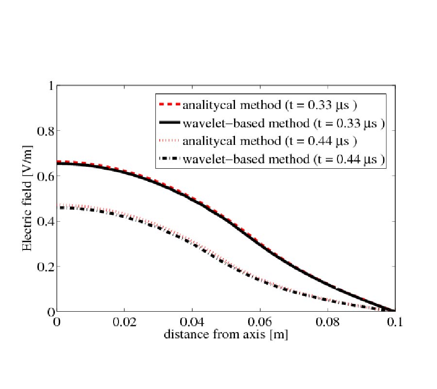A WAVELET OPERATOR ON THE INTERVAL IN SOLVING MAXWELL'S EQUATIONS