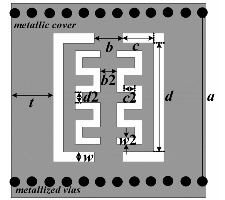 A SUBSTRATE INTEGRATED WAVEGUIDE BANDPASS FILTER USING NOVEL DEFECTED GROUND STRUCTURE SHAPE