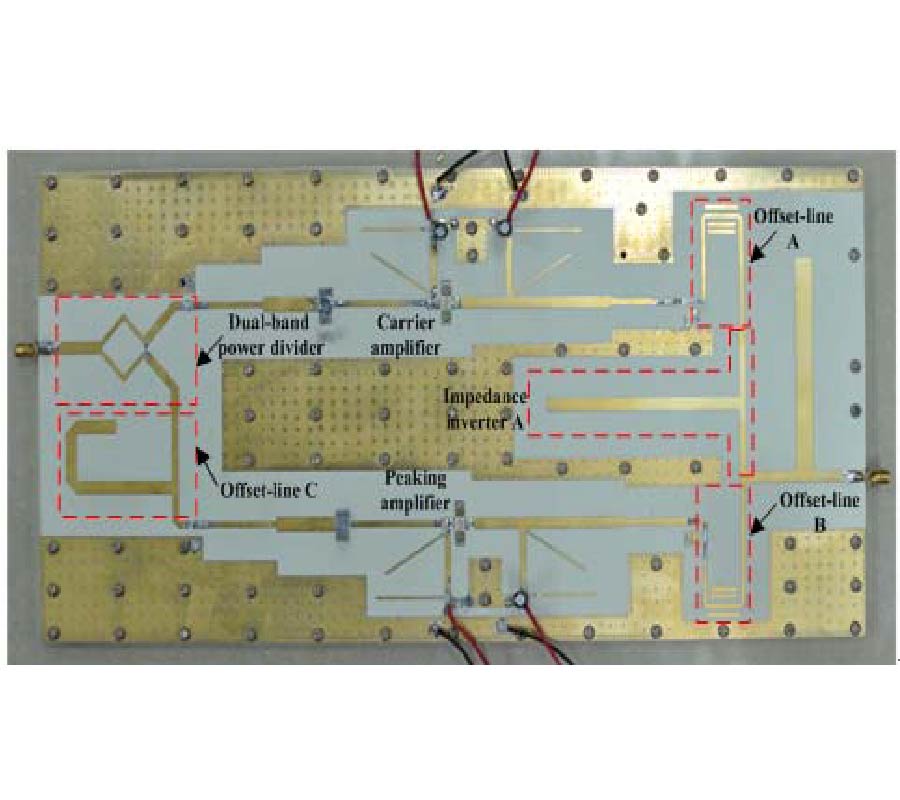 DESIGN OF A DUAL-BAND DOHERTY POWER AMPLIFIER UTILIZING SIMPLIFIED PHASE OFFSET-LINES