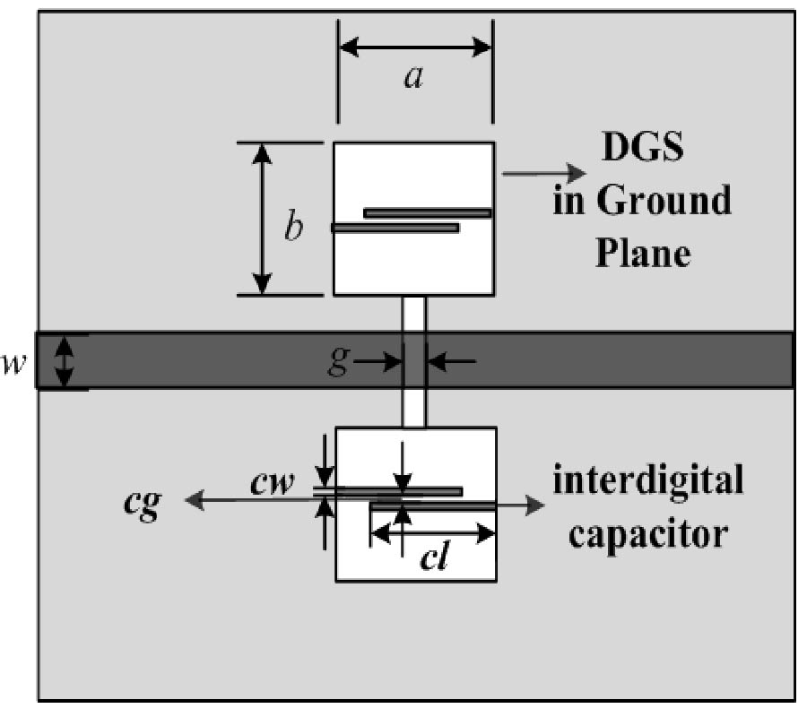 A NOVEL DUMBBELL-SHAPED DEFECTED GROUND STRUCTURE WITH EMBEDDED CAPACITOR AND ITS APPLICATION IN LOW-PASS FILTER DESIGN