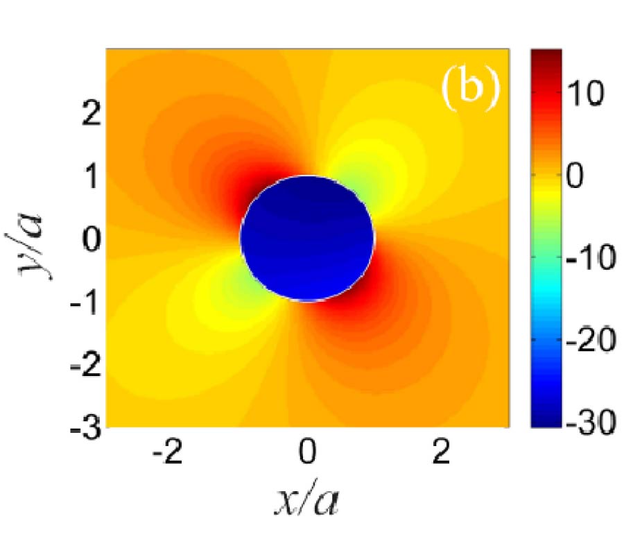SCATTERING OF AN OBLIQUELY INCIDENT PLANE ELECTROMAGNETIC WAVE BY A MAGNETIZED PLASMA COLUMN: ENERGY FLOW PATTERNS AT PLASMON RESONANCES