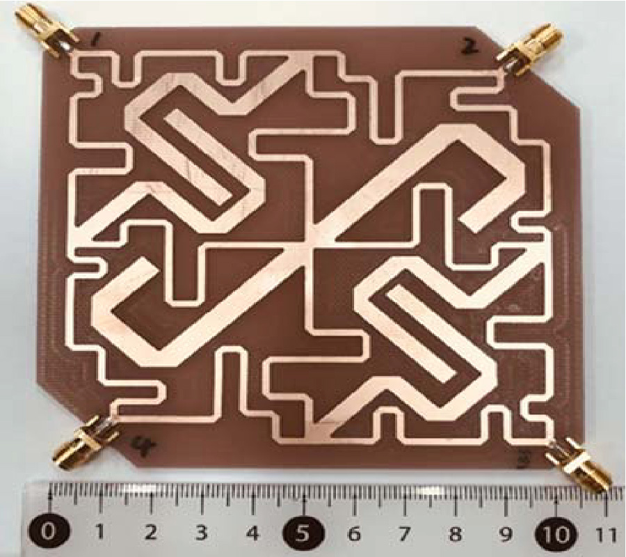MINIATURIZED MICROSTRIP DUAL-BAND BRANCH-LINE CROSSOVER WITH TWO INNER OPEN STUBS