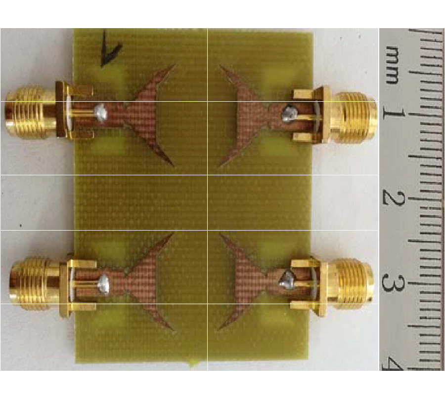 DESIGN OF A FOUR-ELEMENT MIMO ANTENNA WITH LOW MUTUAL COUPLING IN A SMALL SIZE FOR SATELITTE APPLICATIONS