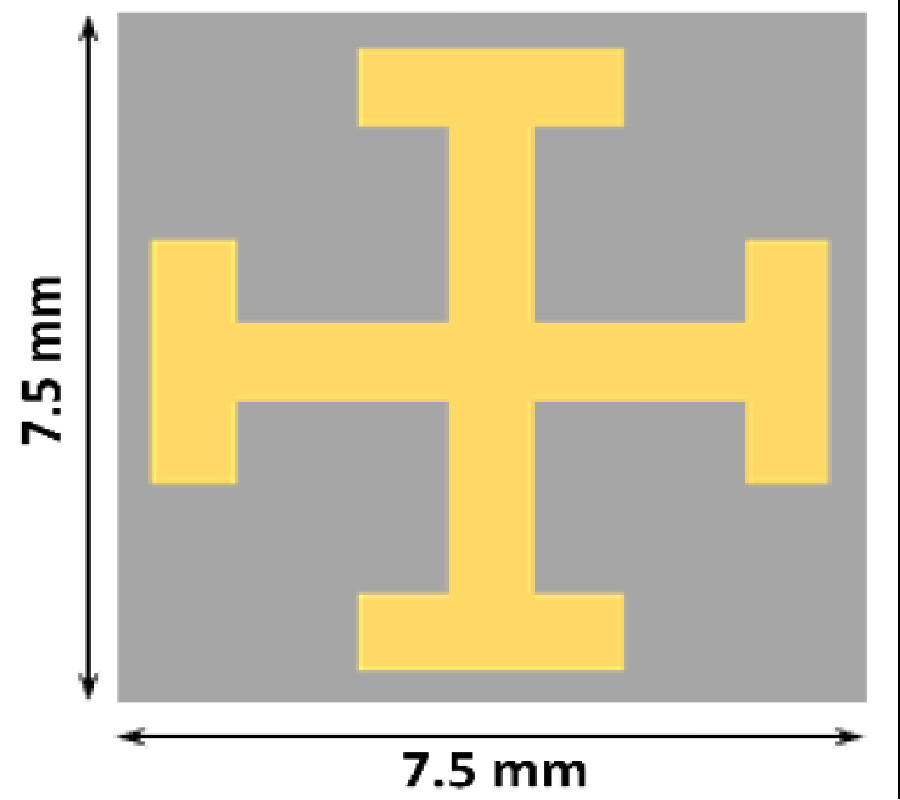 LOW RCS MICROSTRIP PATCH ARRAY WITH HYBRID HIGH IMPEDANCE SURFACE BASED GROUND PLANE