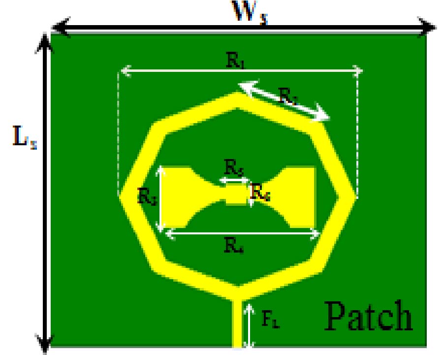 A Compact Dual-band Octal Patch Loaded with Bow-tie Parasitic MIMO Antenna Design for 5G mm-Wave Wireless Communication
