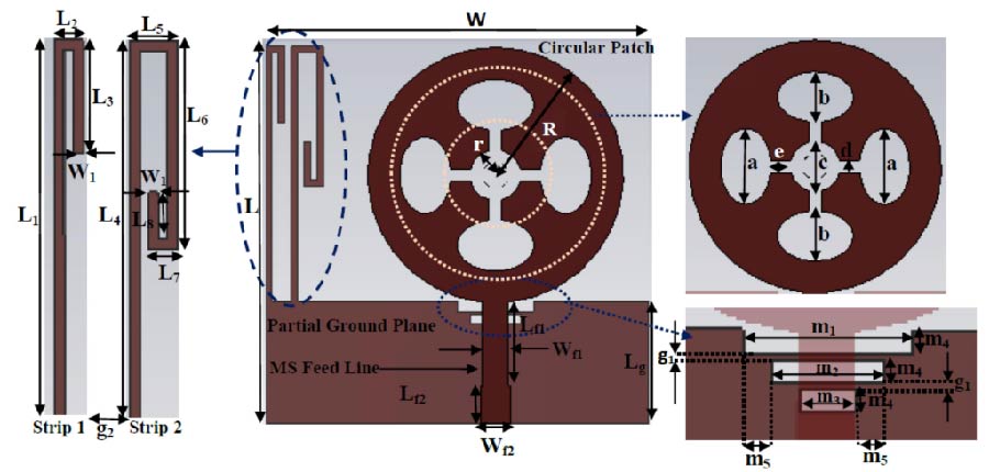 Design and Analysis of Quad Dumbbell Shaped Directive UWB Antenna for Microwave Tumour Detection Integrated with Meander Strip Resonators