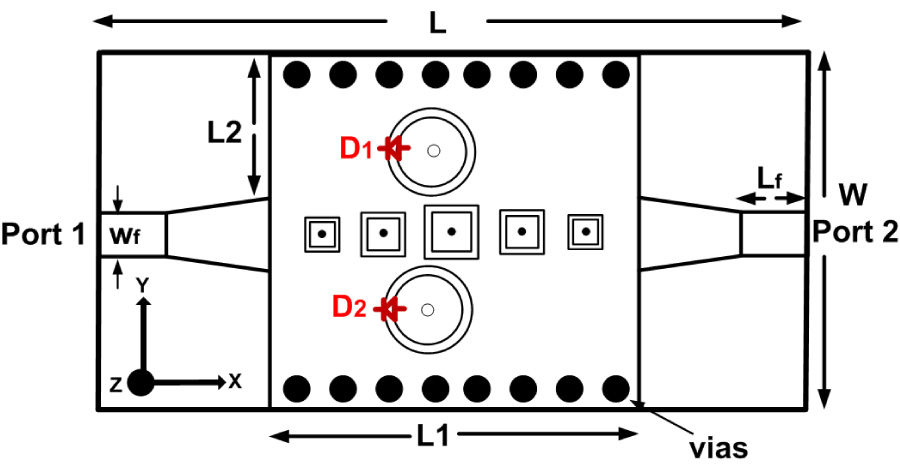 Reconfigurable SIW-based Bandpass Filter Using Open Ring Resonators for Ku/K-band Application