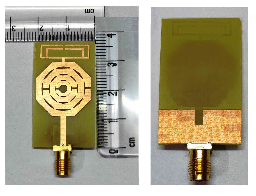 Implementation of Fractal Metamaterial Inspired Antenna for Multi-standard Wireless Applications