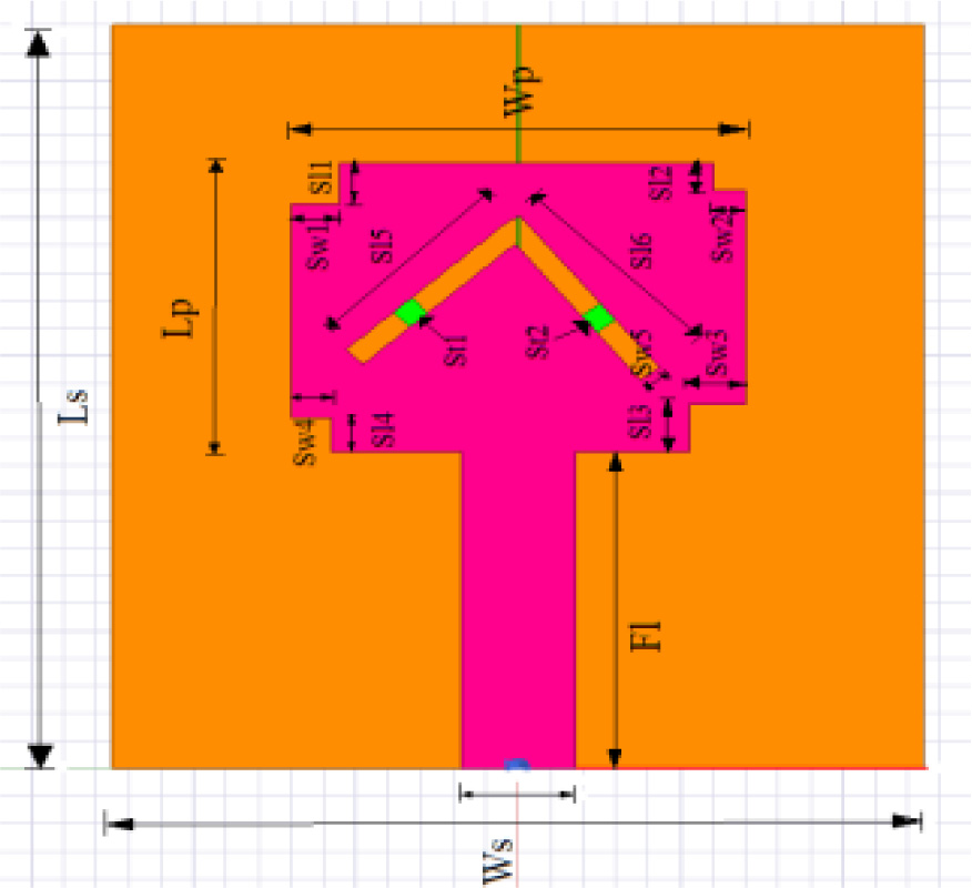 A Novel Miniature Inverted `V' Slot Reconfigurable Patch Antenna for X-band Applications